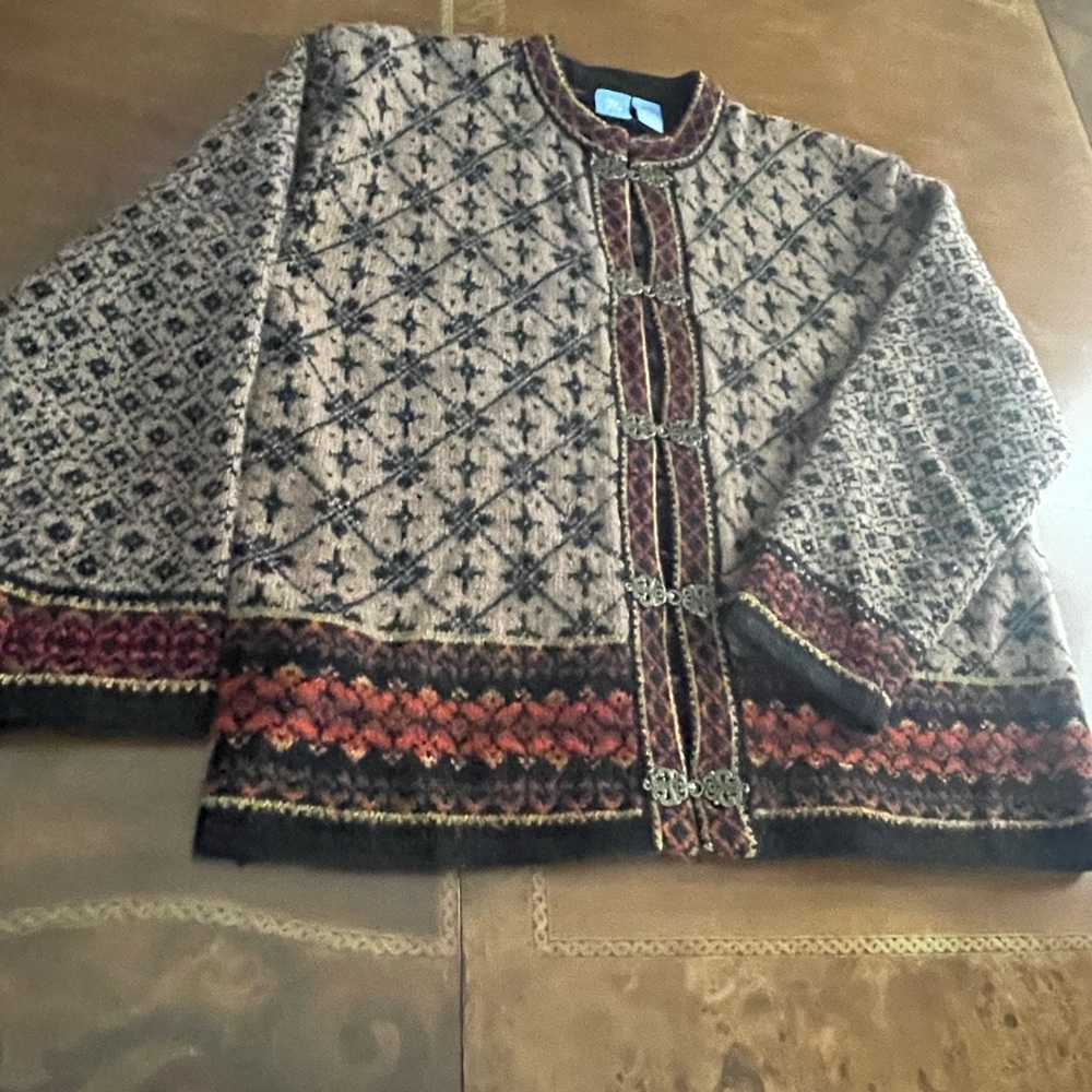 100% wool knit women cardigan